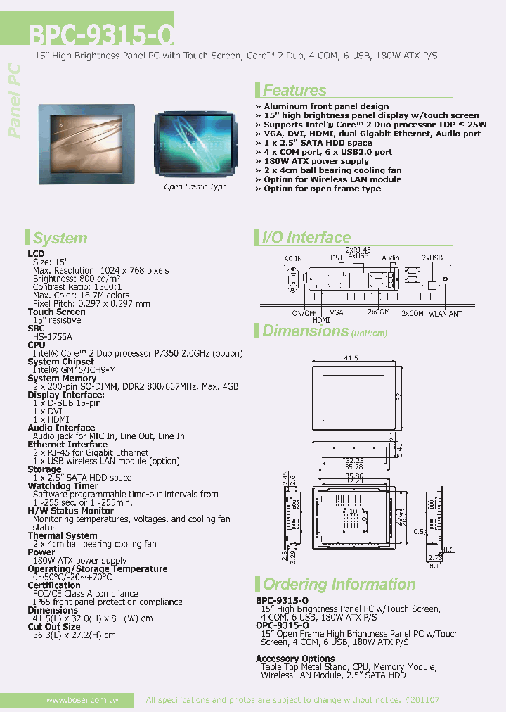 OPC-9315-O_8012491.PDF Datasheet