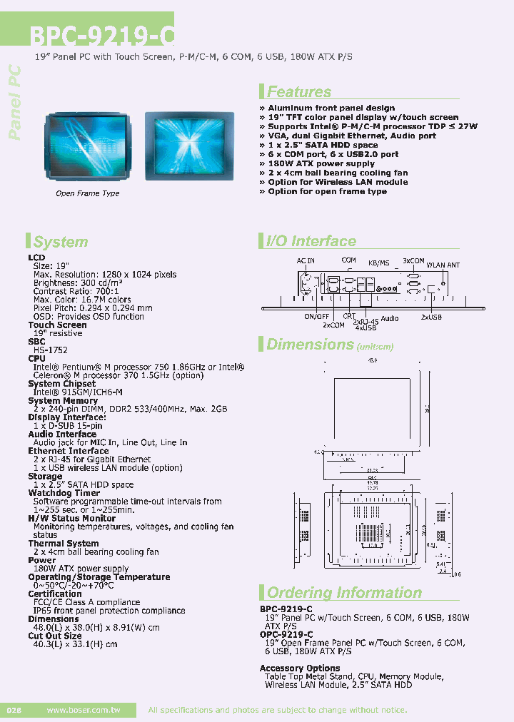OPC-9219-C_8012485.PDF Datasheet