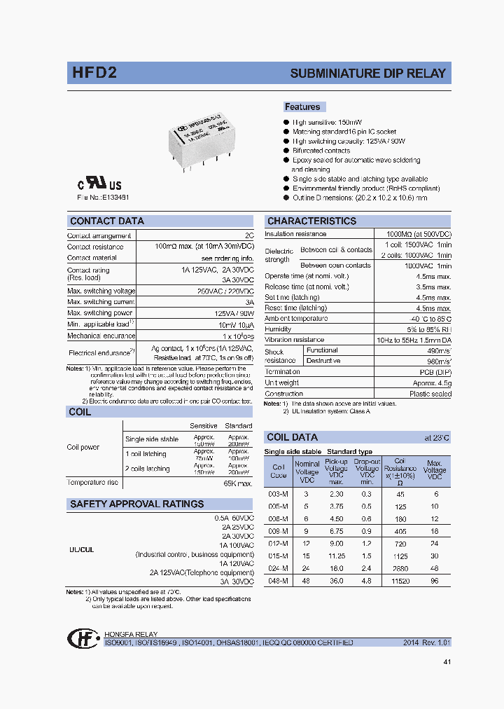 HFD2003-M-L1-A_8012881.PDF Datasheet