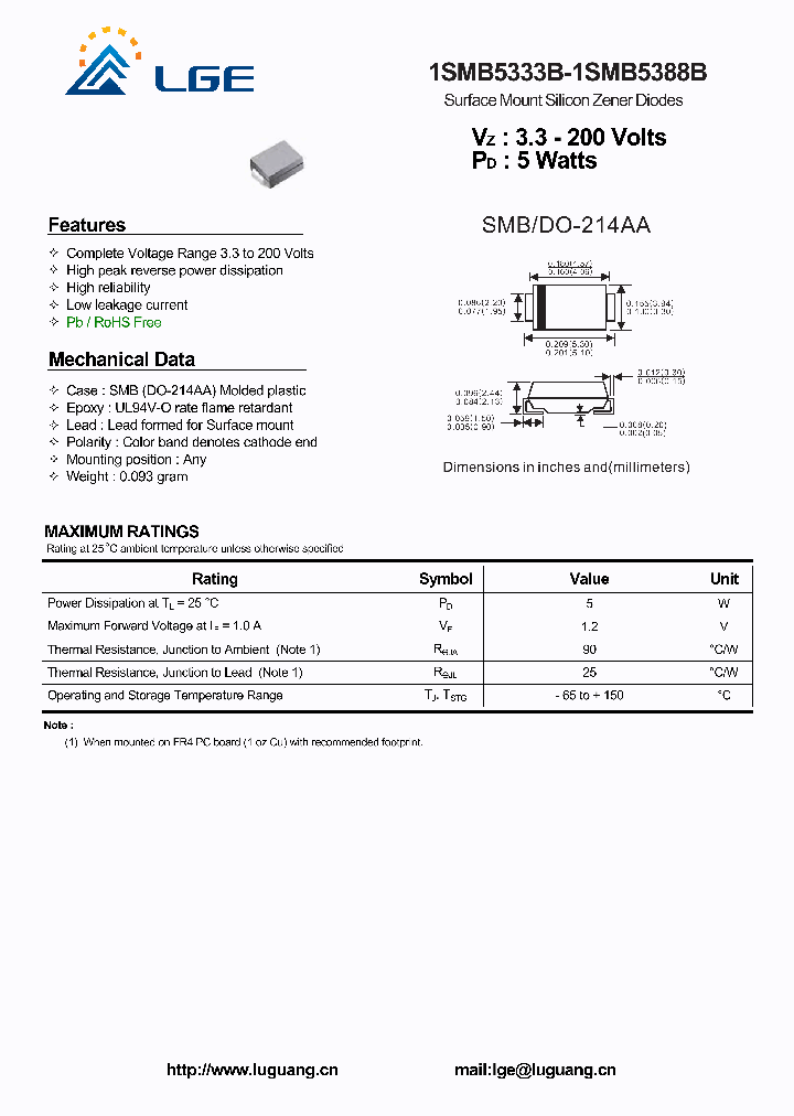 1SMB5380B_8013616.PDF Datasheet
