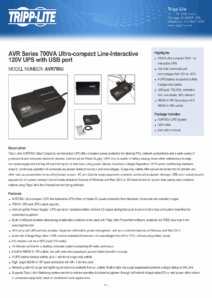 AVR700U_8014549.PDF Datasheet