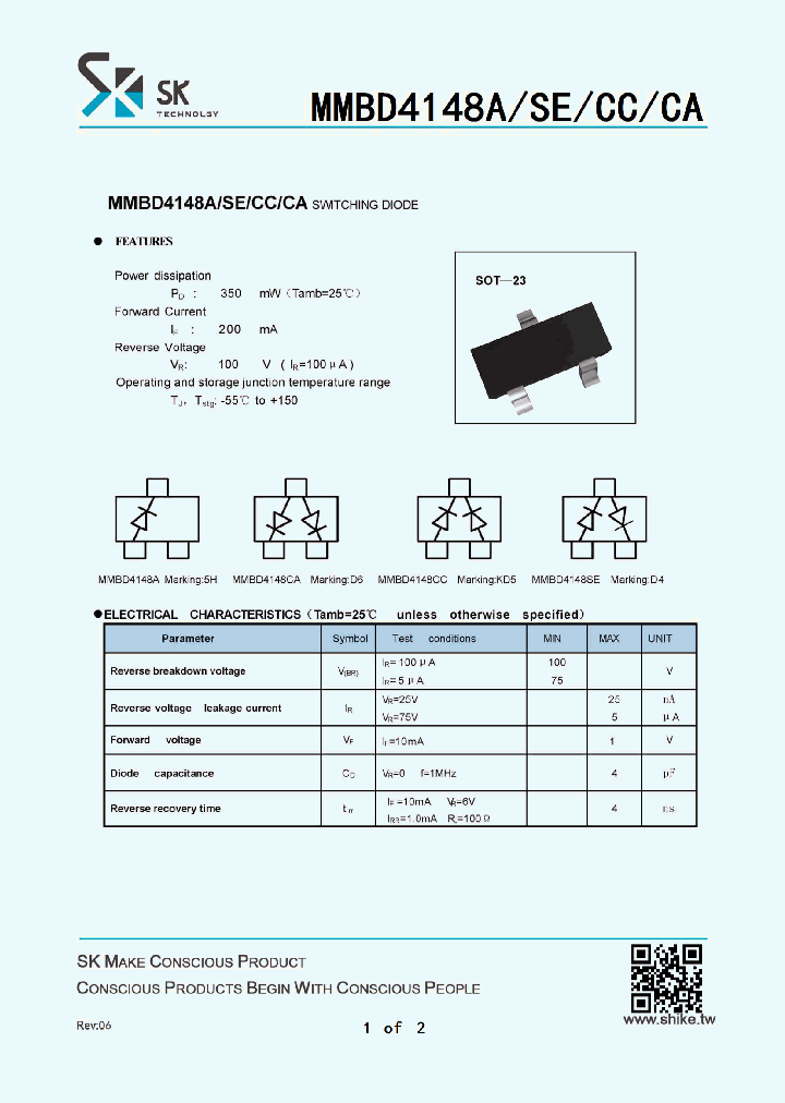 MMBD4148SE_8018186.PDF Datasheet