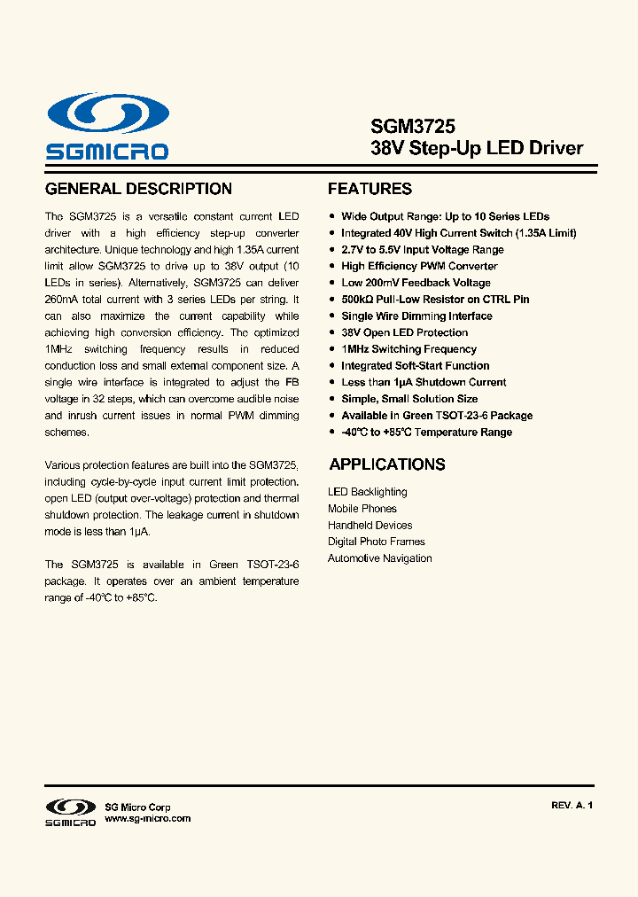 SGM3725_8018246.PDF Datasheet