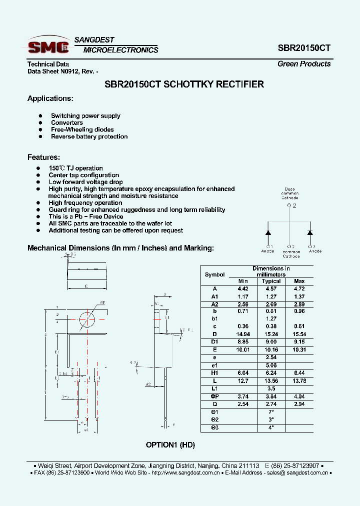 SBR20150CT_8018008.PDF Datasheet