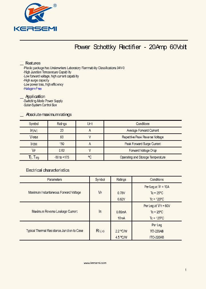MBR20B60FCTH_8018732.PDF Datasheet