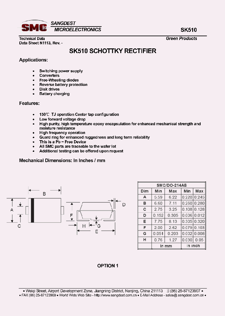 SK510_8018603.PDF Datasheet