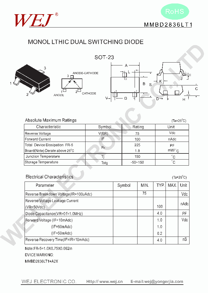 MMBD2836_8019202.PDF Datasheet