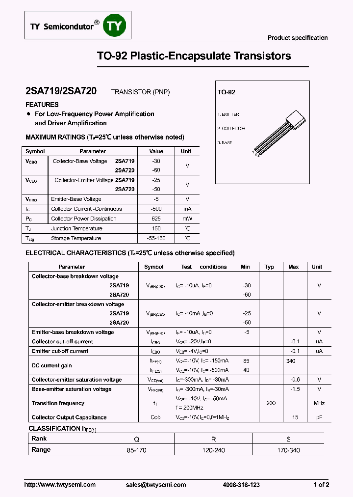 2SA719_8019012.PDF Datasheet