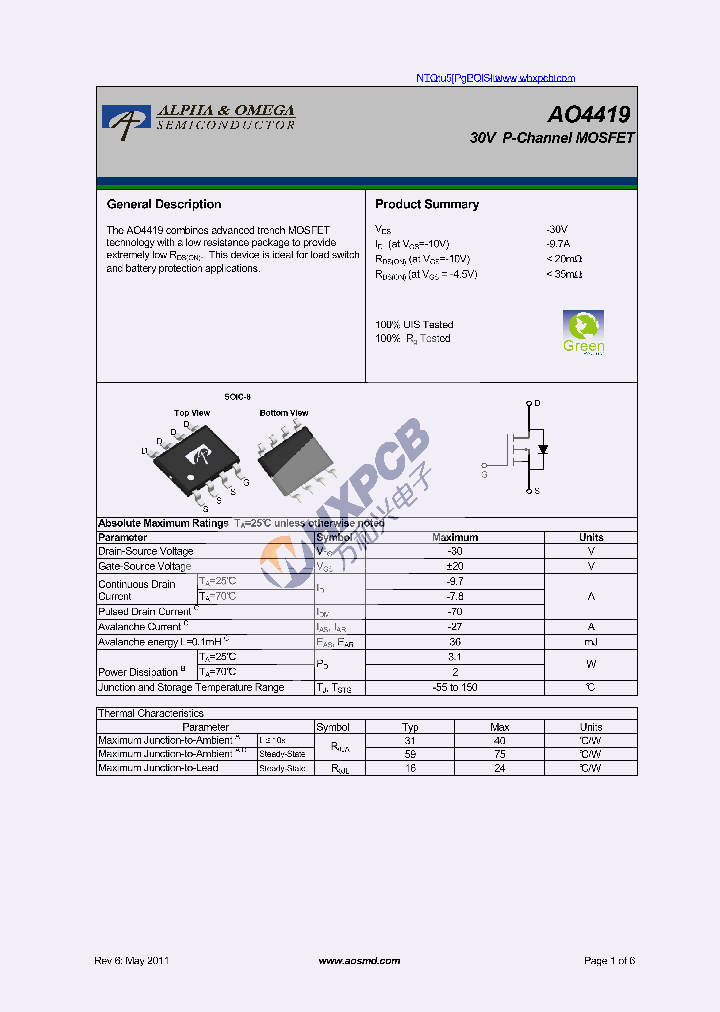 AO4419_8020534.PDF Datasheet