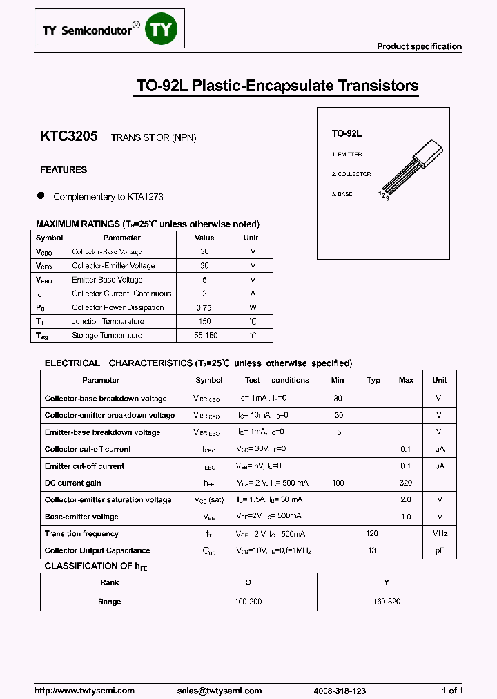 KTC3205_8020954.PDF Datasheet