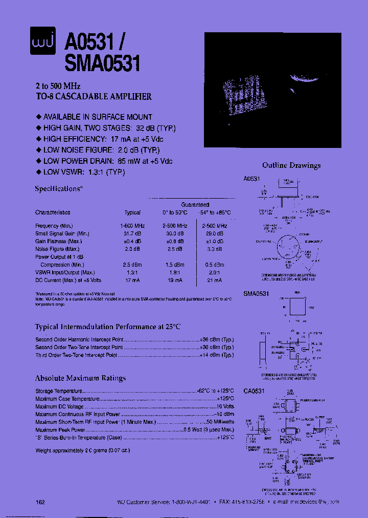 SMA0531_8021306.PDF Datasheet