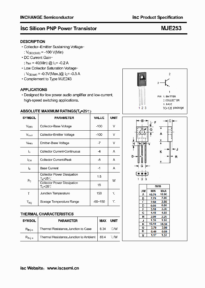 MJE253_8025729.PDF Datasheet