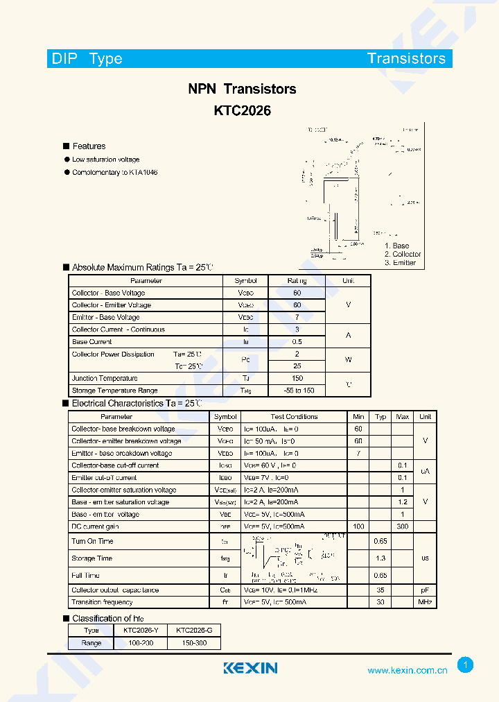 KTC2026-Y_8027298.PDF Datasheet