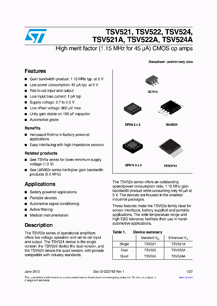 TSV521A_8027324.PDF Datasheet