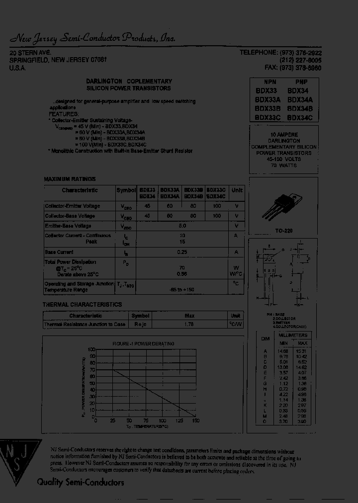 BDX33_8028230.PDF Datasheet