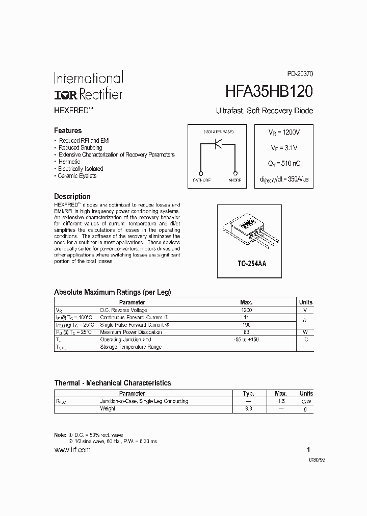 HFA35HB120_8029244.PDF Datasheet