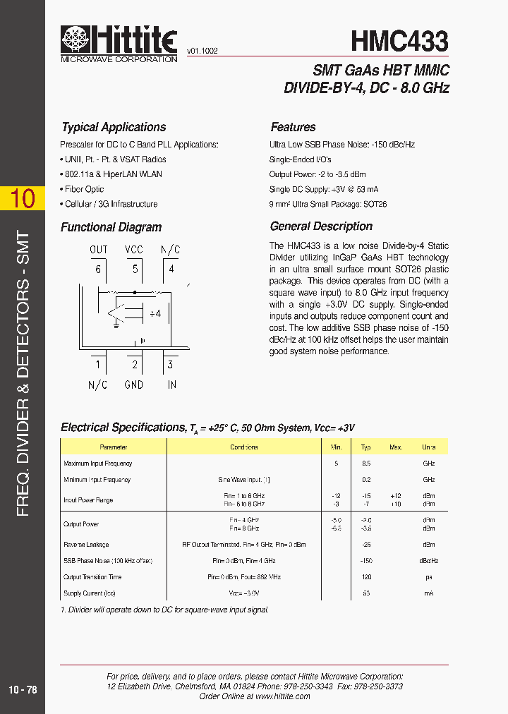 HMC433_8032358.PDF Datasheet