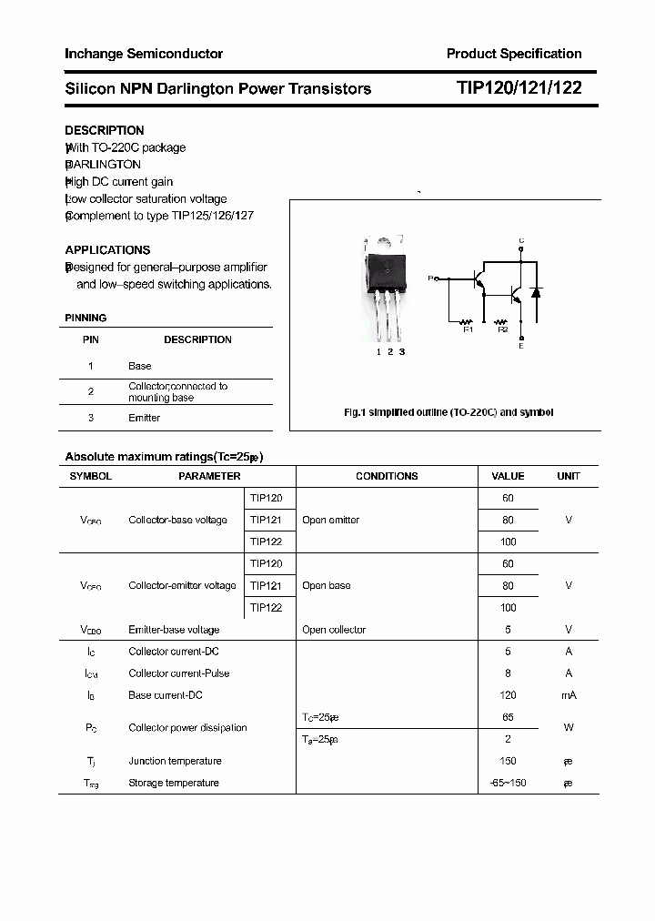 TIP122_8032817.PDF Datasheet