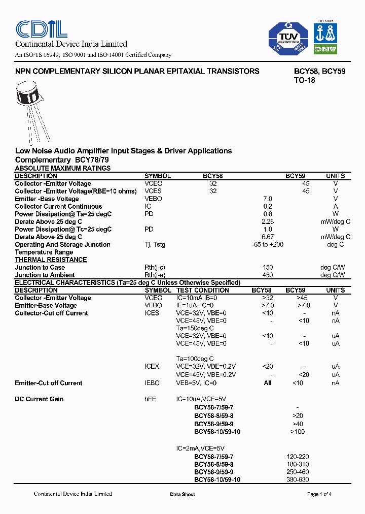 BCY58_8034283.PDF Datasheet