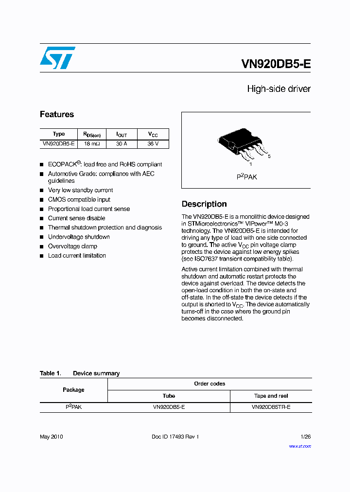 VN920DB5TR-E_8036743.PDF Datasheet