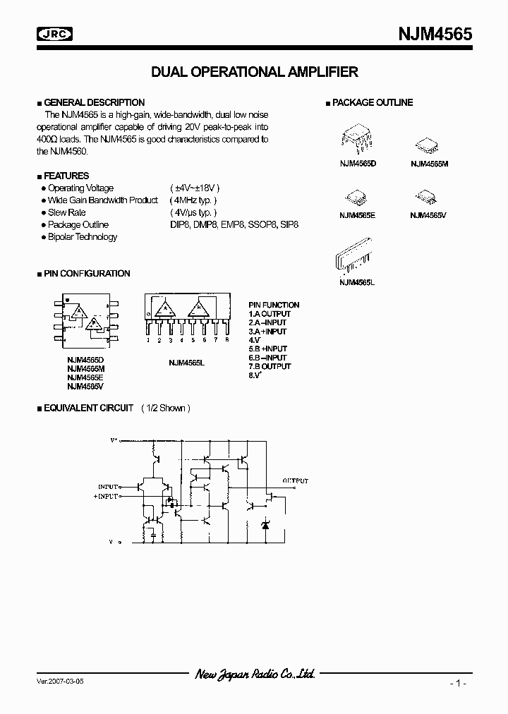 NJM4565V_8037404.PDF Datasheet