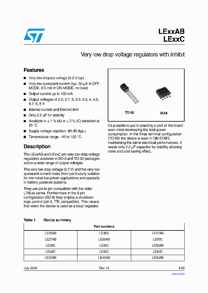 LE35ABZ_8037925.PDF Datasheet