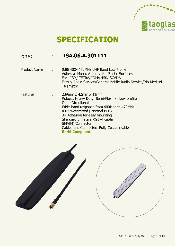 ISA06A301111_8038488.PDF Datasheet