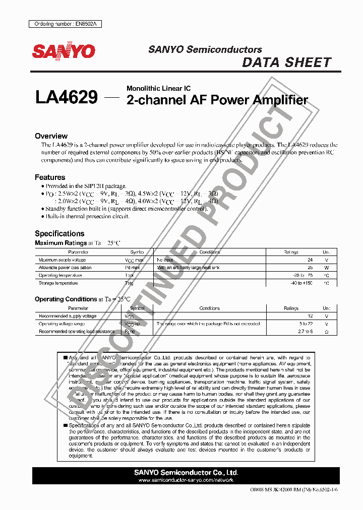 LA4629_8040011.PDF Datasheet