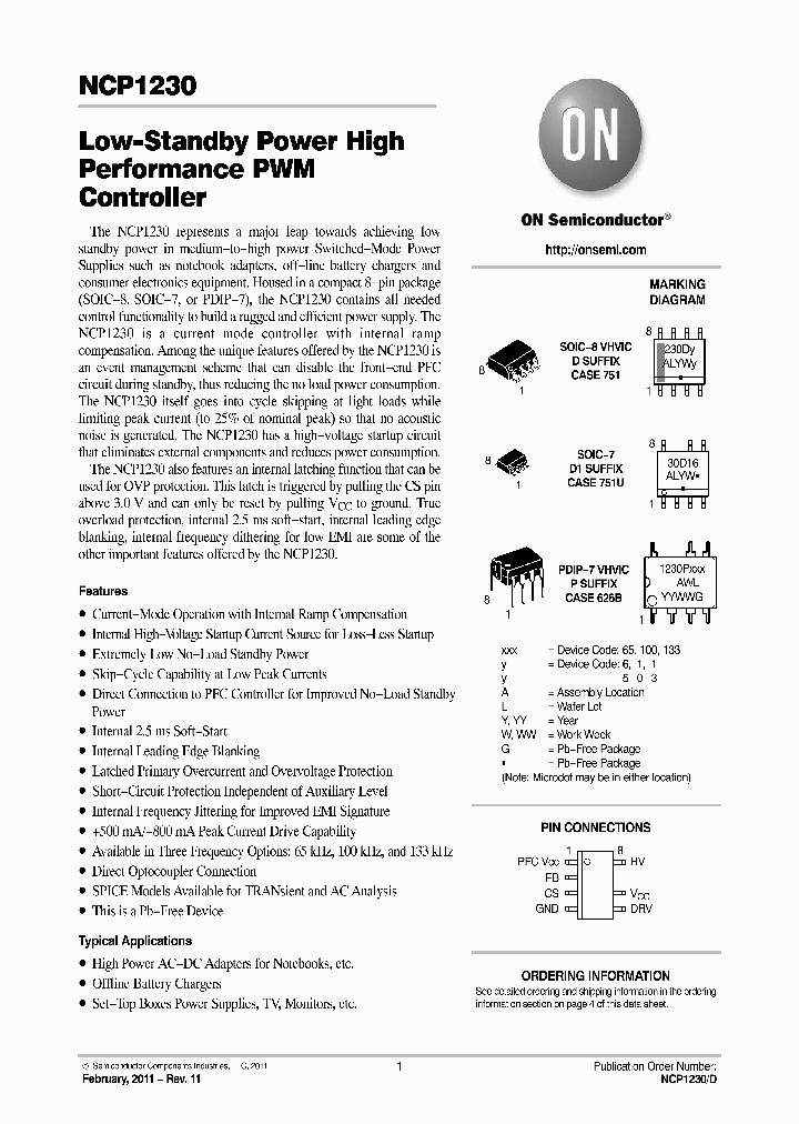 NCP1230AP100_8040859.PDF Datasheet