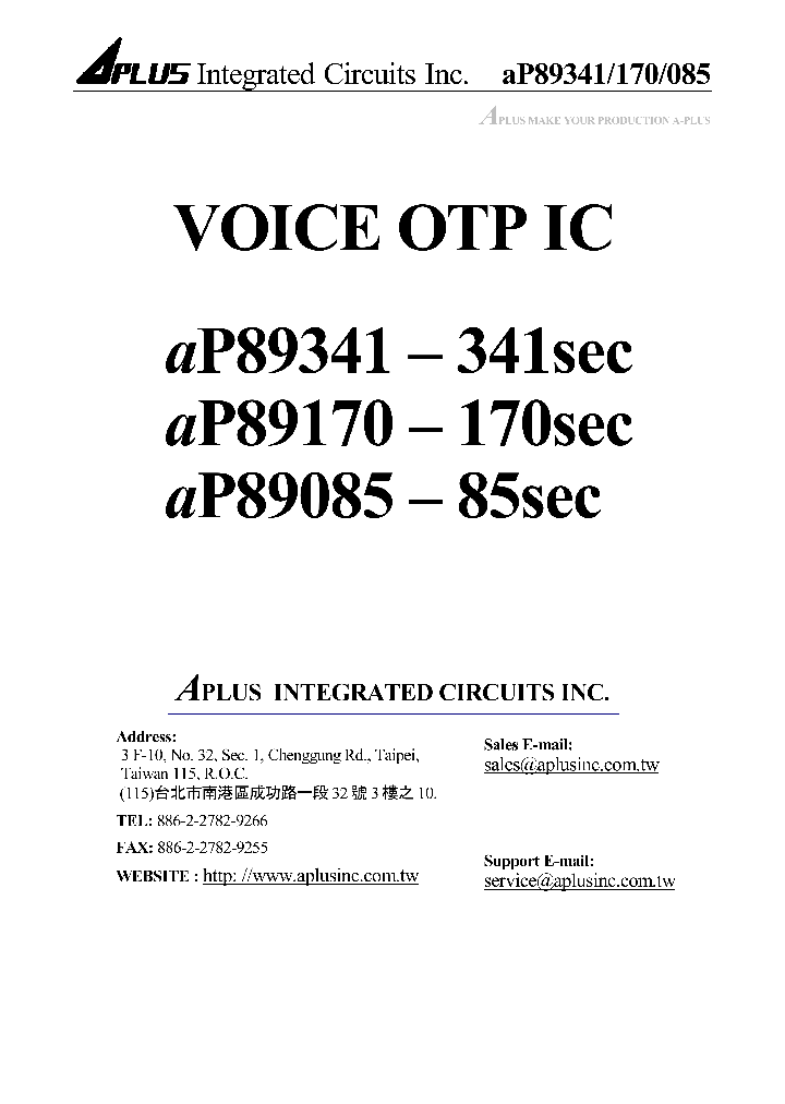 AP89085_8041737.PDF Datasheet