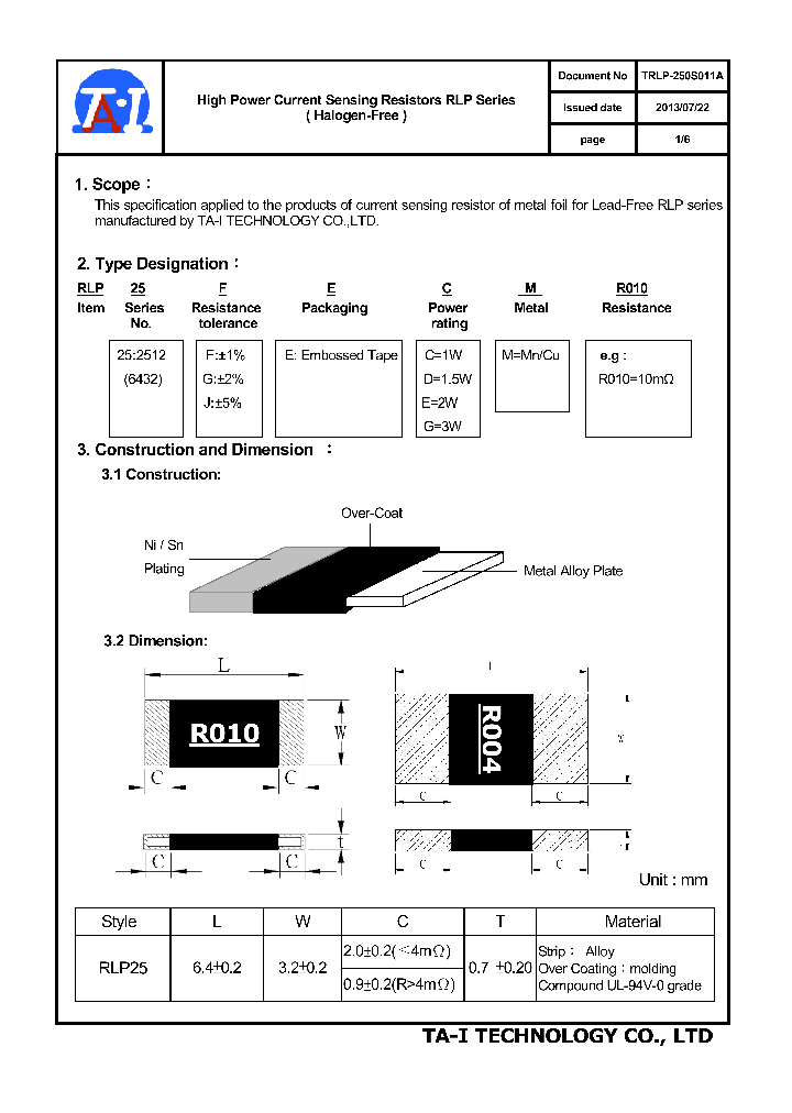 RLP25FECMR010_8043605.PDF Datasheet