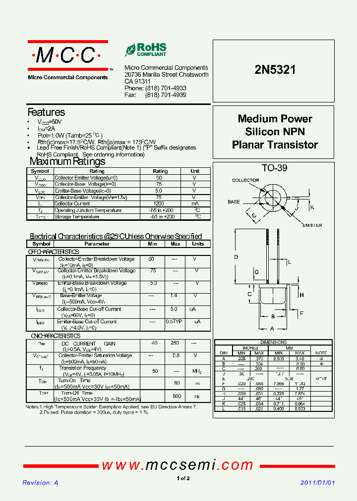 2N5321_8043914.PDF Datasheet