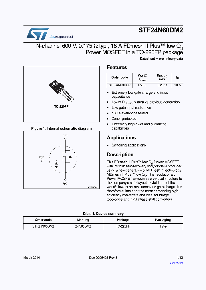 STF24N60DM2_8044508.PDF Datasheet