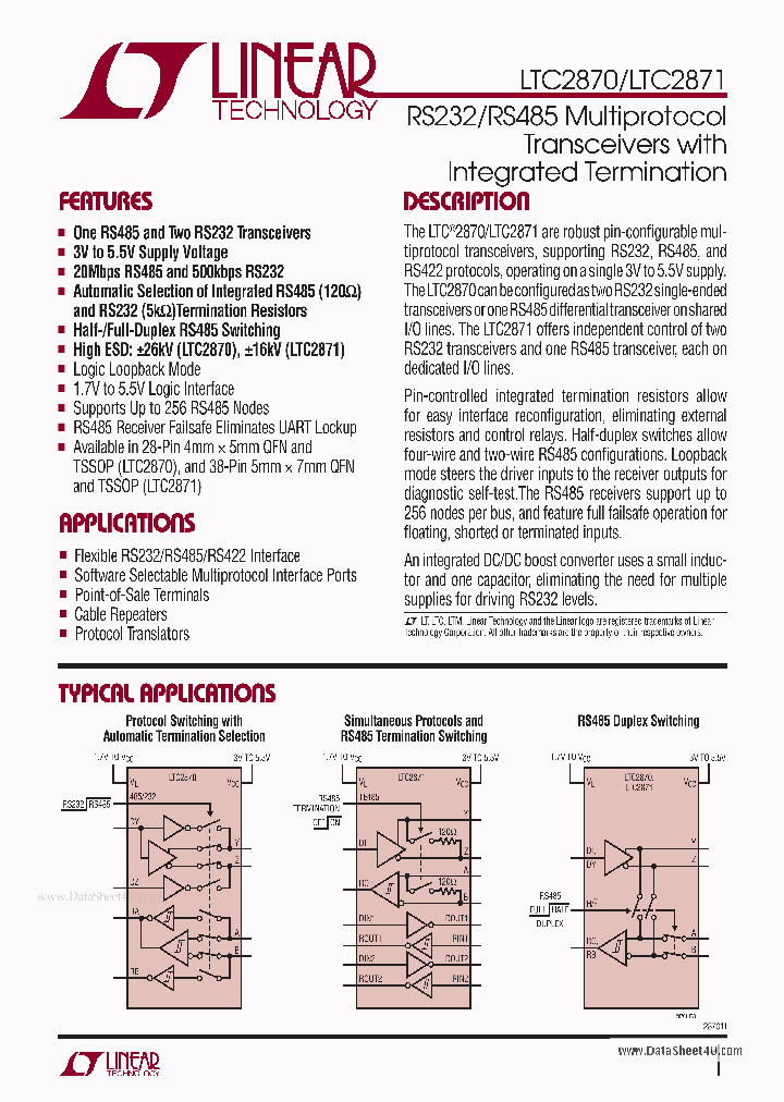 LTC2870_7813244.PDF Datasheet