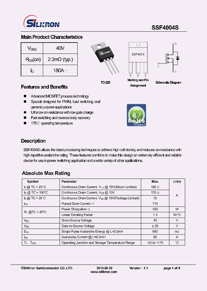 SSF4004S_8046417.PDF Datasheet