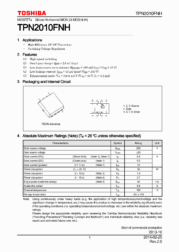 TPN2010FNH_8047848.PDF Datasheet