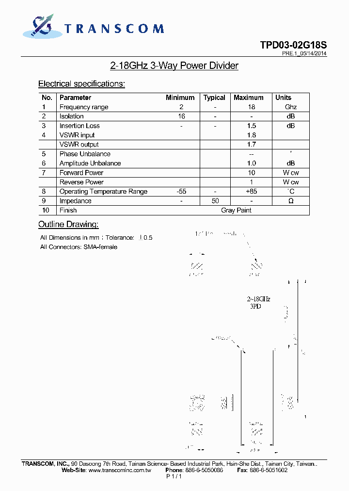 TPD03-02G18BS_8048095.PDF Datasheet