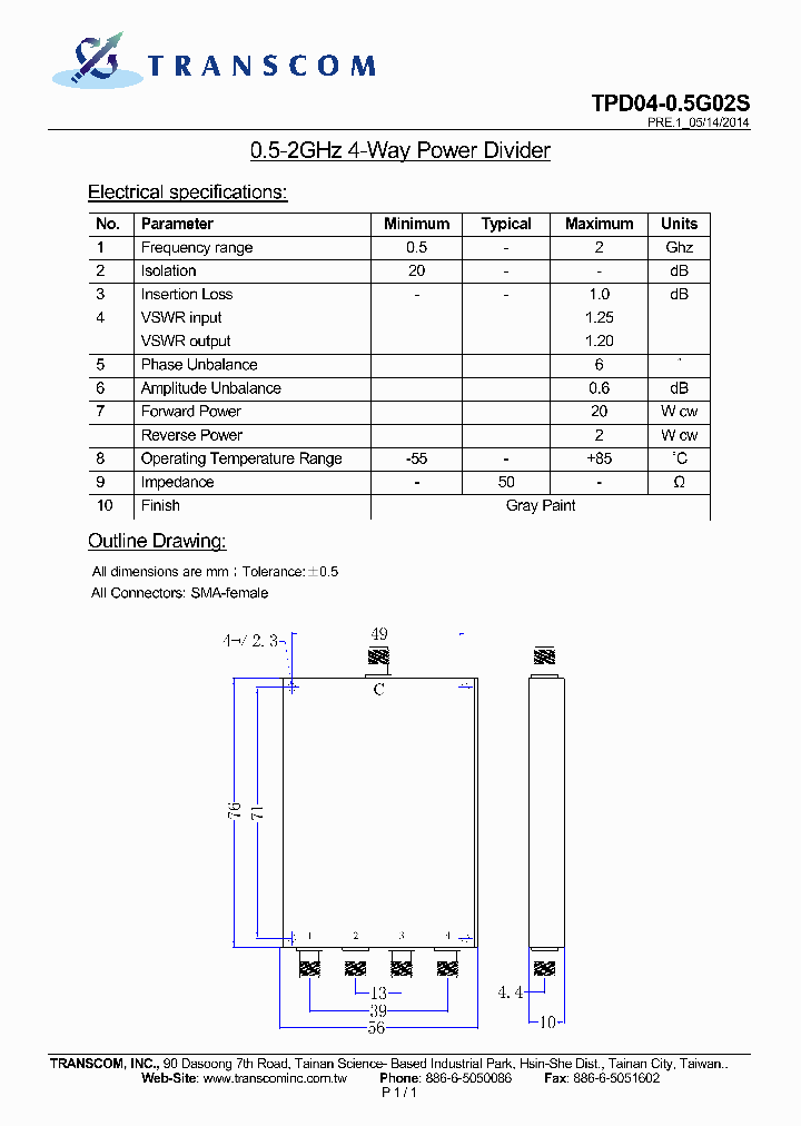 TPD04-05G02S_8048098.PDF Datasheet