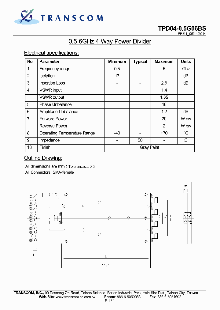 TPD04-05G06BS_8048099.PDF Datasheet