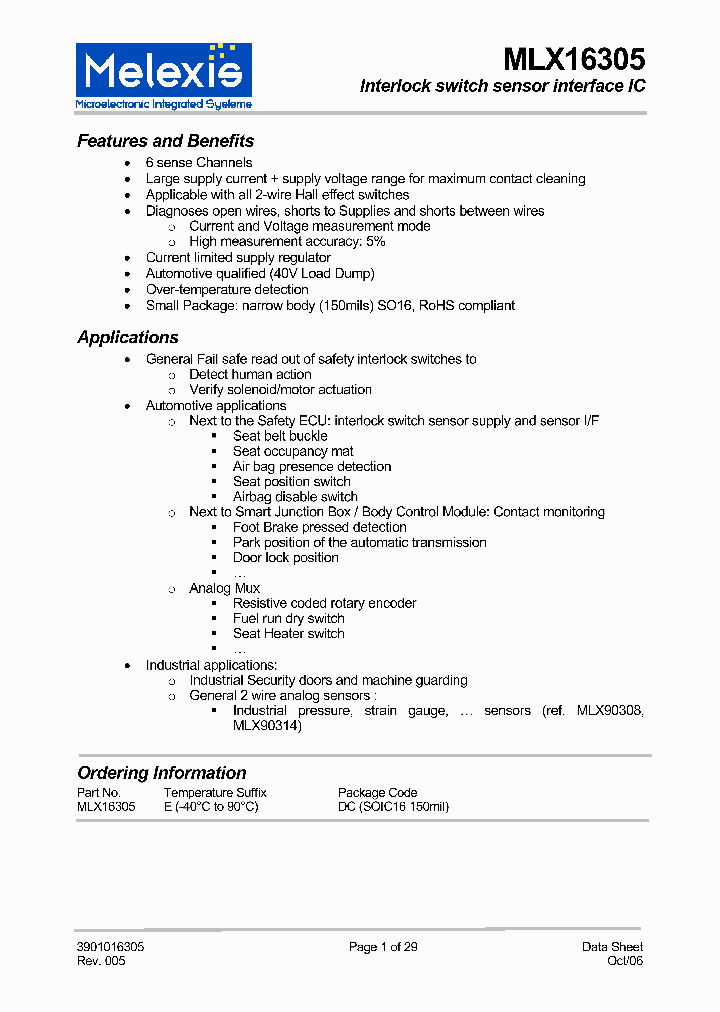 MLX16305_8049952.PDF Datasheet