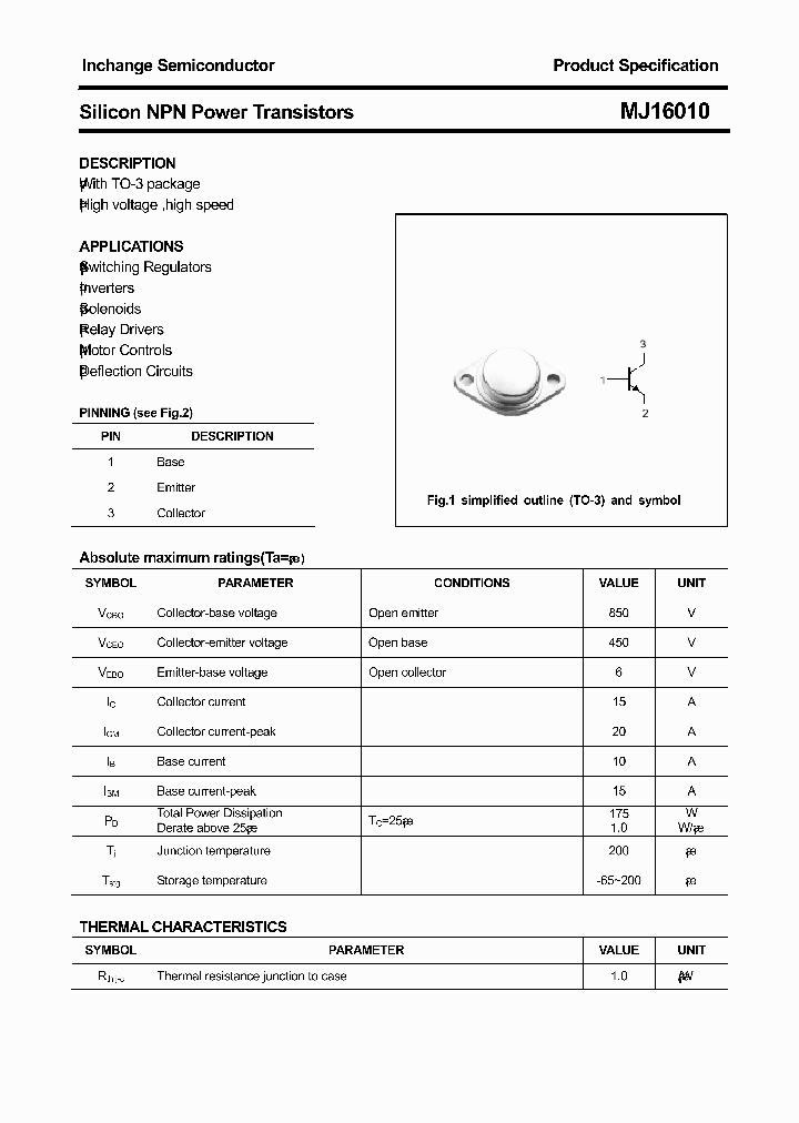 MJ16010_8050910.PDF Datasheet