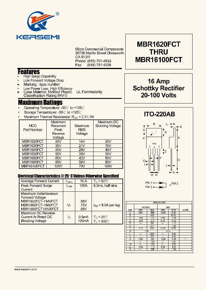 MBR16100FCT_8050865.PDF Datasheet