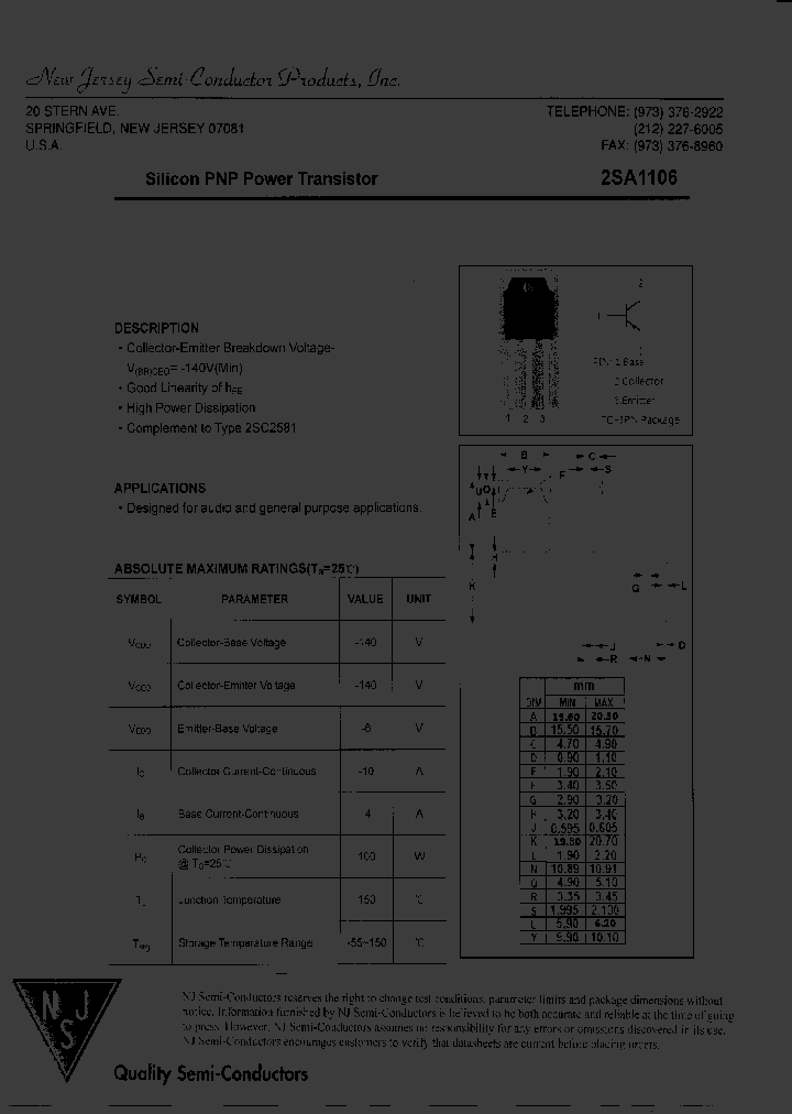 2SA1106_8052915.PDF Datasheet