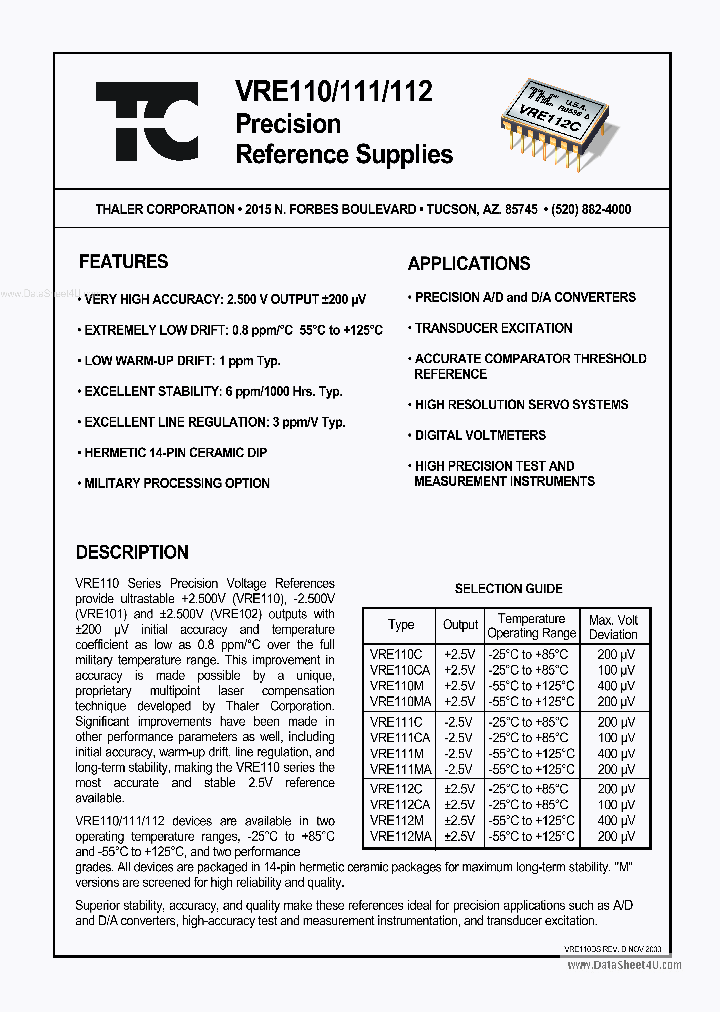 VRE110_7813823.PDF Datasheet