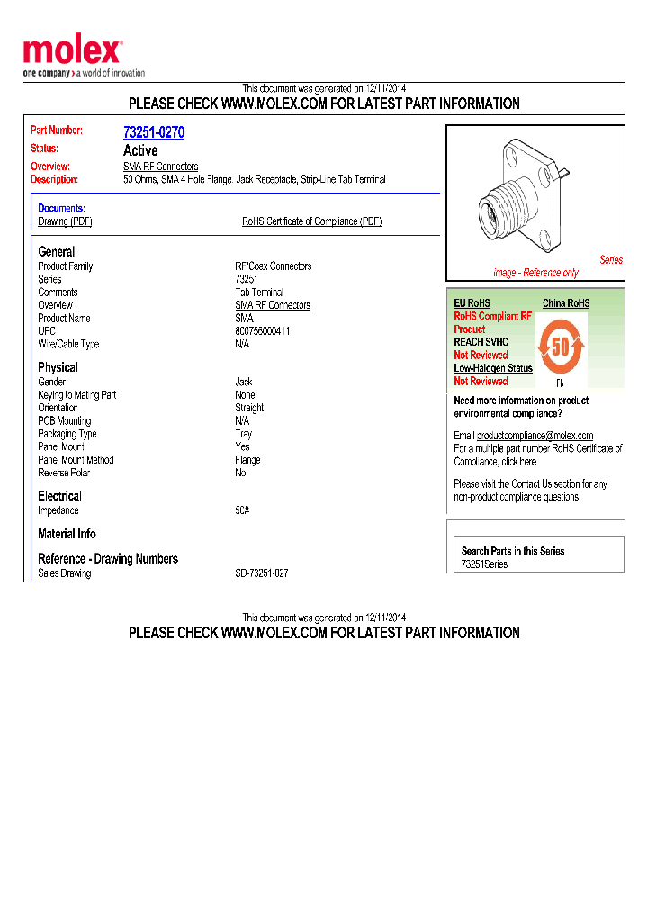 73251-0270_8054810.PDF Datasheet