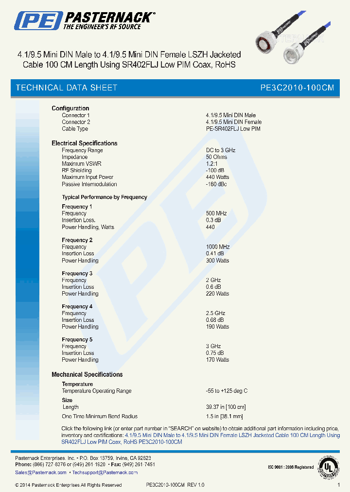 PE3C2010-100CM_8056859.PDF Datasheet