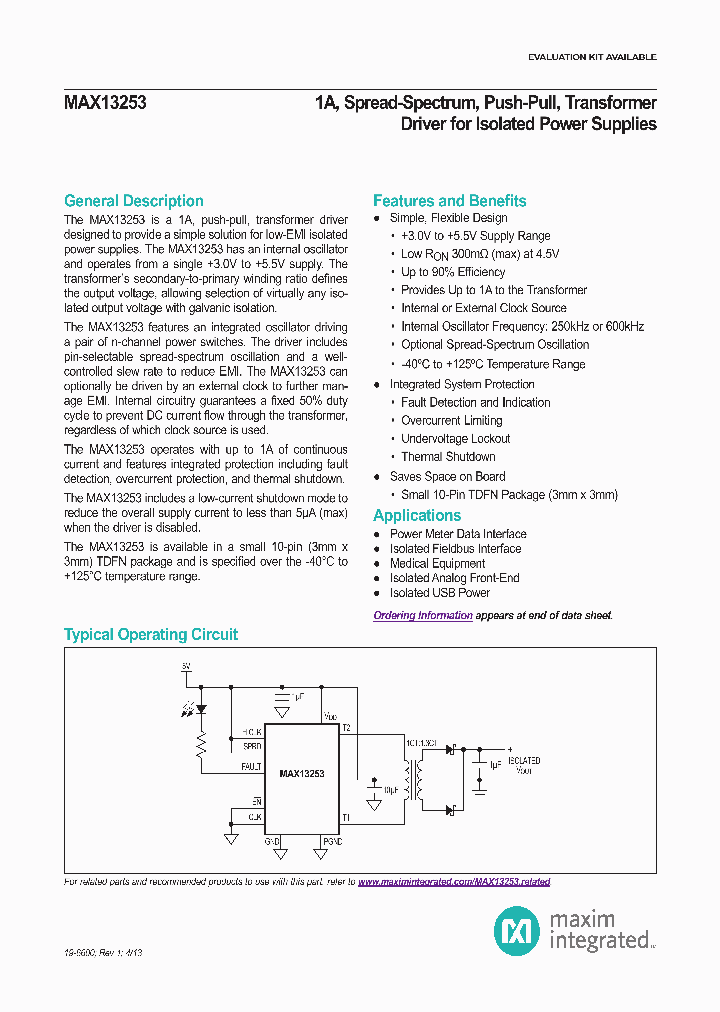 MAX13253ATB_8058681.PDF Datasheet