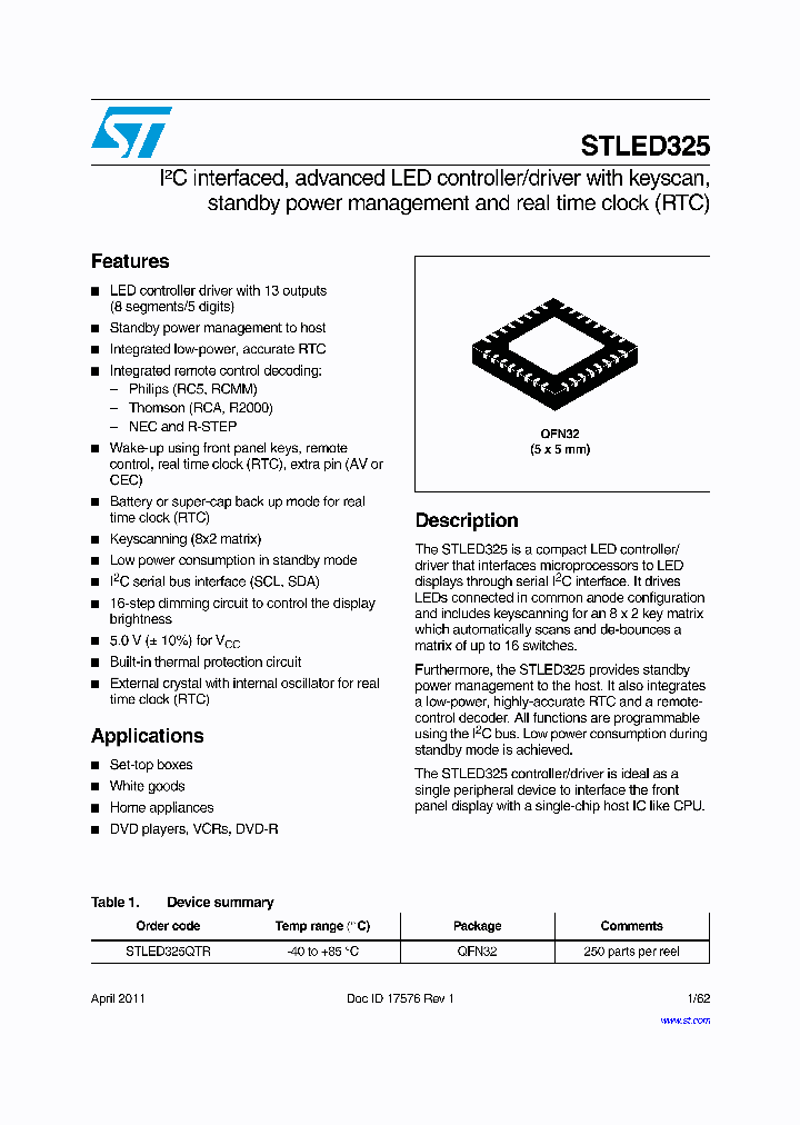 STLED325_8061528.PDF Datasheet
