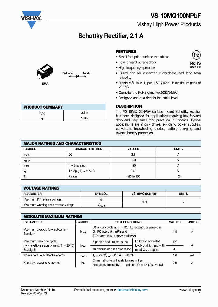VS-10MQ100NTRPBF_8061408.PDF Datasheet