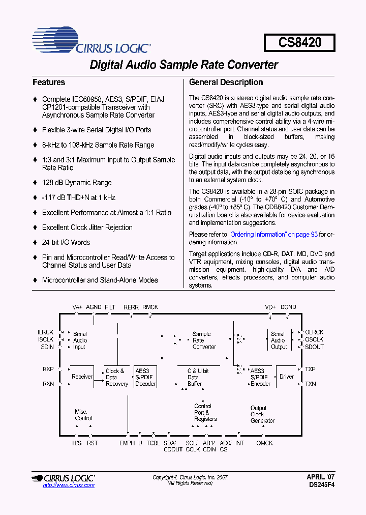 CDB8420_8062903.PDF Datasheet